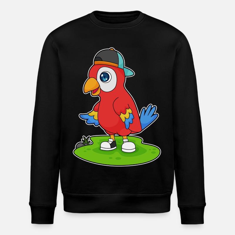 Bouchon de perroquet - Sweat bio ROLLER Stanley/Stella Unisexe - noir