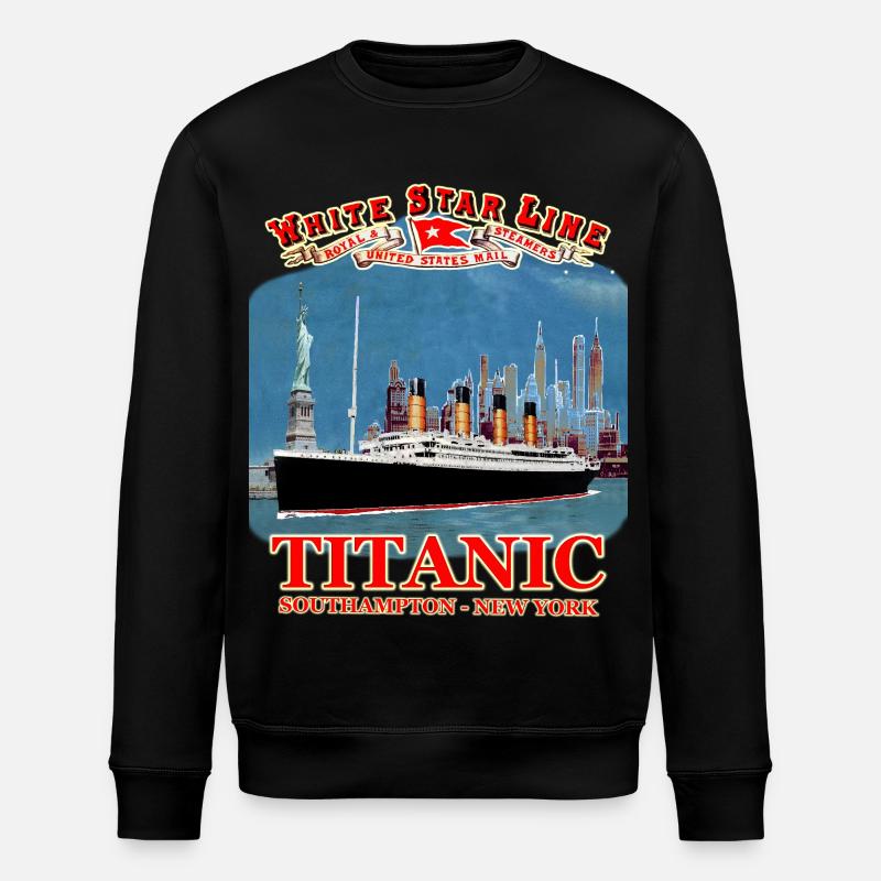 TITANIC creation Louis RUNEMBERG © Adagp - Stanley/Stella ROLLER Unisex Organic Sweatshirt - black
