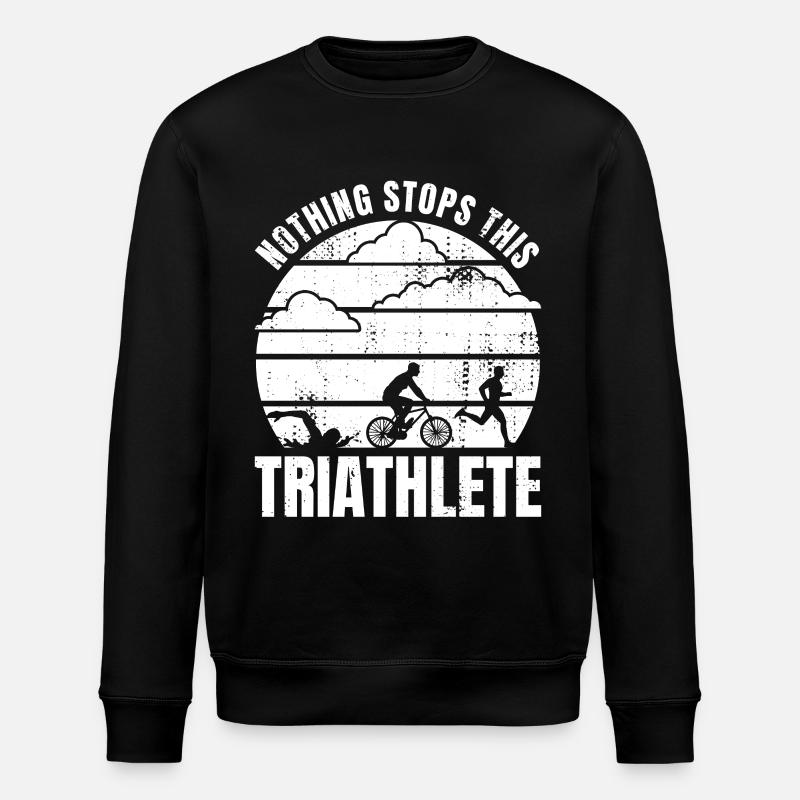 Triathlon Motivation - Stanley/Stella Unisex Bio-Sweatshirt ROLLER - Schwarz