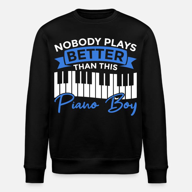 Pianist Junge - Stanley/Stella Unisex Bio-Sweatshirt ROLLER - Schwarz