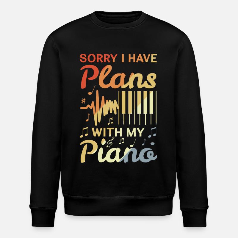 Pianist Witz - Stanley/Stella Unisex Bio-Sweatshirt ROLLER - Schwarz