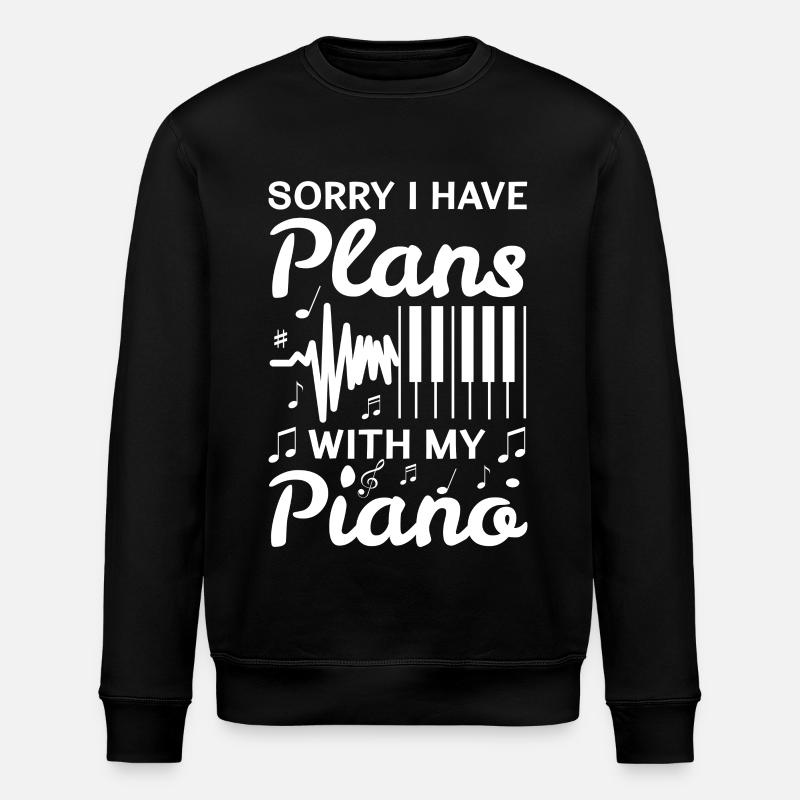 Drôle de citation de pianiste - Sweat bio ROLLER Stanley/Stella Unisexe - noir