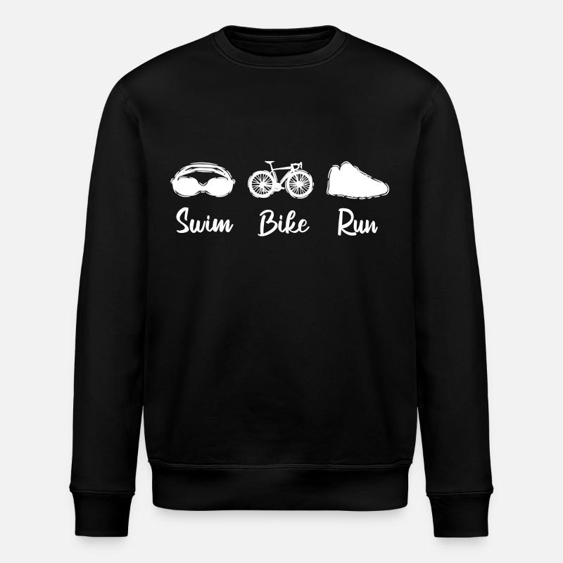 Triathlon Nageur Biker Runner - Sweat bio ROLLER Stanley/Stella Unisexe - noir
