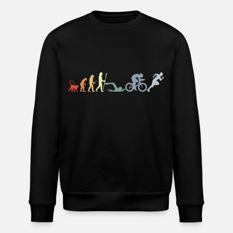 Triathlon Evolution - Stanley/Stella ROLLER Unisex Organic Sweatshirt - black