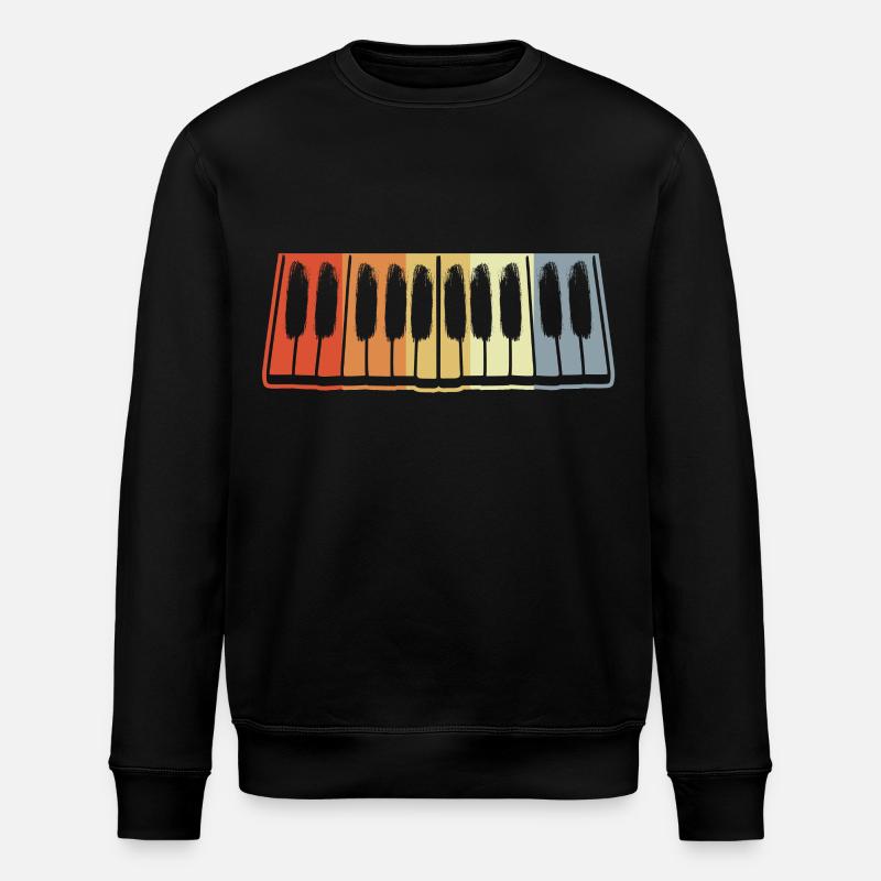 Klaver tangenter - Stanley/Stella økologisk unisex-sweatshirt ROLLER - sort