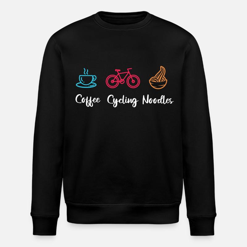 Coffee Cycling Noodles - Stanley/Stella Unisex Bio-Sweatshirt ROLLER - Schwarz