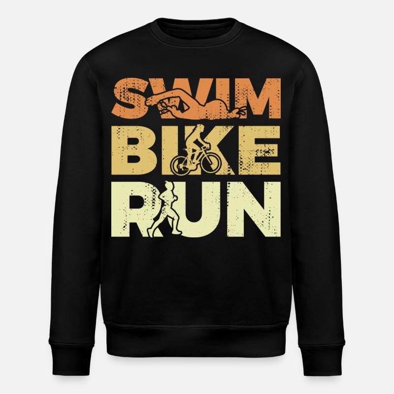 Triathlon Mädchen - Stanley/Stella Unisex Bio-Sweatshirt ROLLER - Schwarz