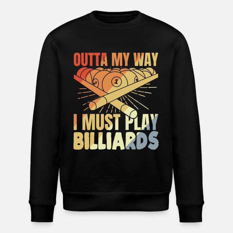 Blague au billard - Sweat bio ROLLER Stanley/Stella Unisexe - noir