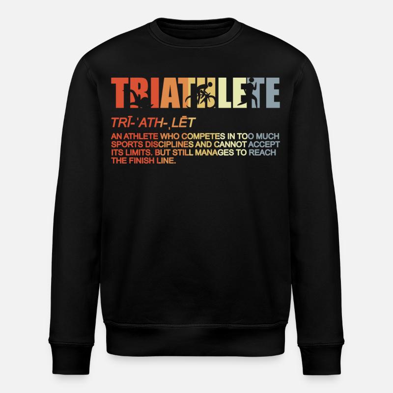 Triathlet Definition - Stanley/Stella Unisex Bio-Sweatshirt ROLLER - Schwarz