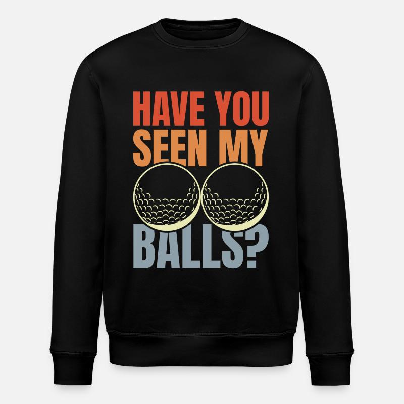 Drôle de dicton de golfeur - Sweat bio ROLLER Stanley/Stella Unisexe - noir