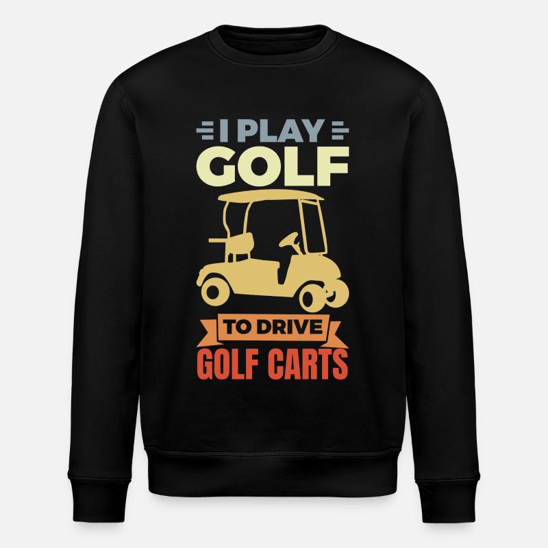 Ich liebe Golf Carts - Stanley/Stella Unisex Bio-Sweatshirt ROLLER - Schwarz