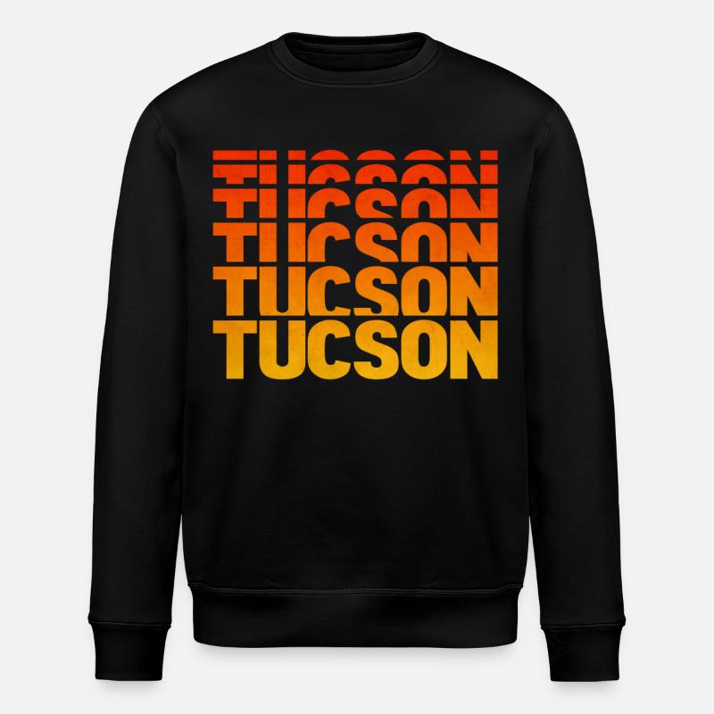 Tucson Gradient Block Typo - Stanley/Stella ROLLER Unisex Organic Sweatshirt - black