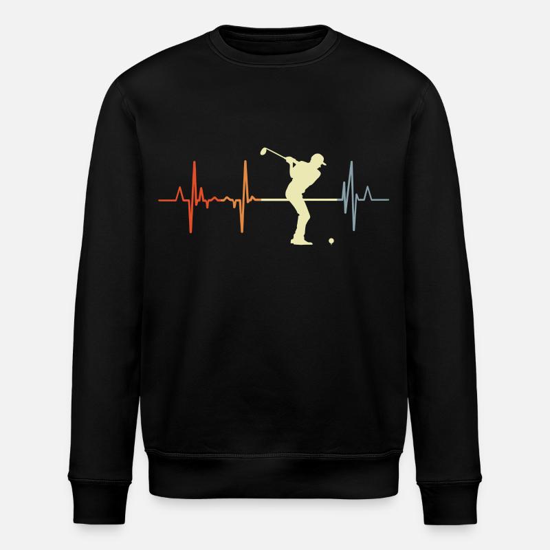 Golf Heart palpitations - Stanley/Stella ROLLER Unisex Organic Sweatshirt - black