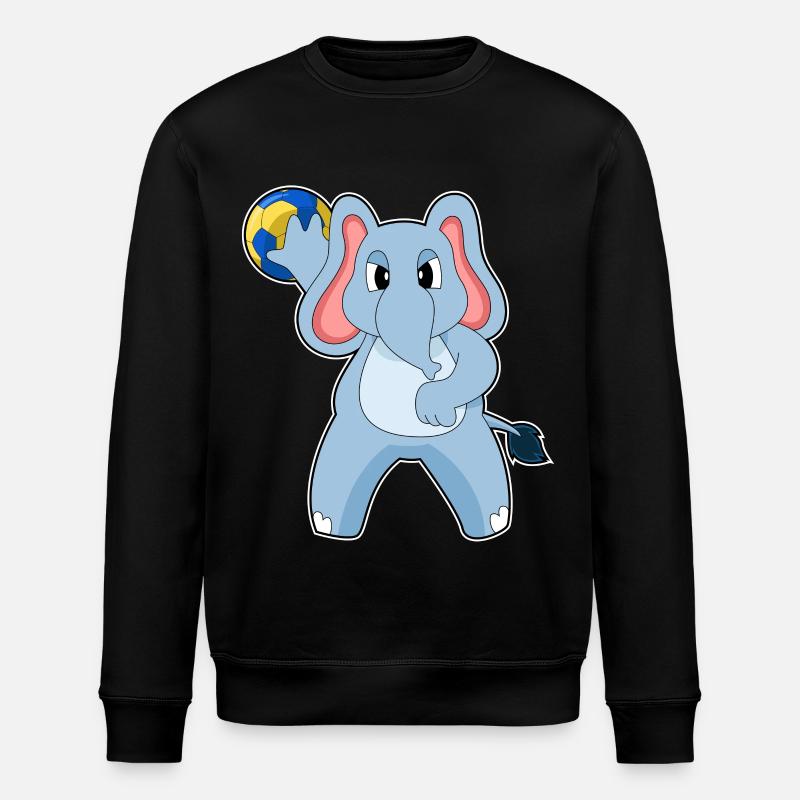 Eléphant Handballeur Handball - Sweat bio ROLLER Stanley/Stella Unisexe - noir