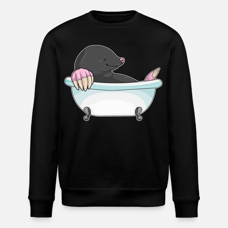 Baignoire taupe - Sweat bio ROLLER Stanley/Stella Unisexe - noir