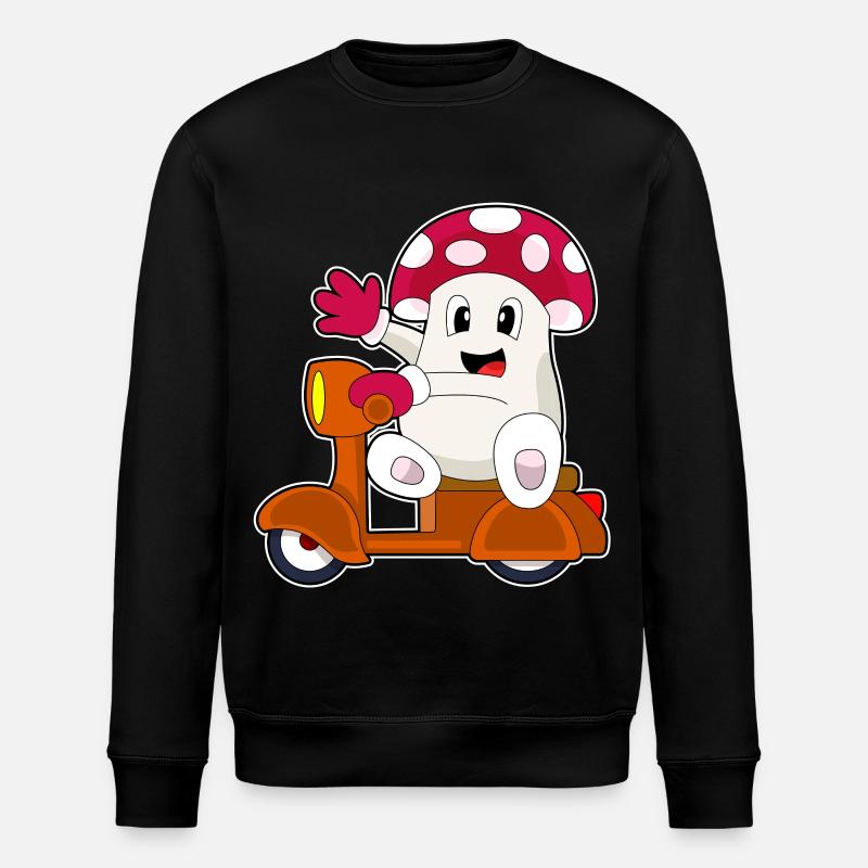 Pilz Motorroller - Stanley/Stella Unisex Bio-Sweatshirt ROLLER - Schwarz