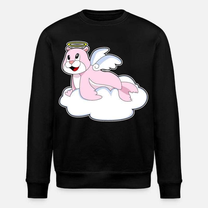 Nuages de phoque Ange - Sweat bio ROLLER Stanley/Stella Unisexe - noir