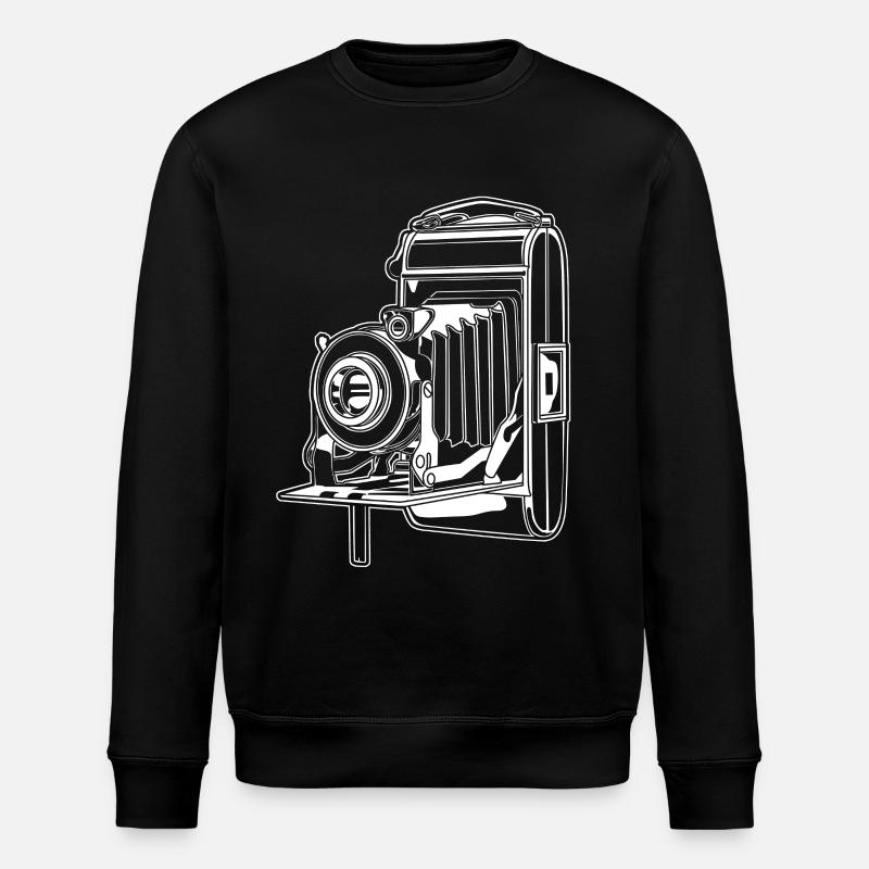 Altmodische Fotokamera - Stanley/Stella Unisex Bio-Sweatshirt ROLLER - Schwarz