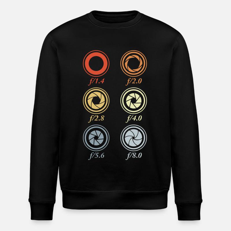 Blendengrößen Fotografie - Stanley/Stella Unisex Bio-Sweatshirt ROLLER - Schwarz