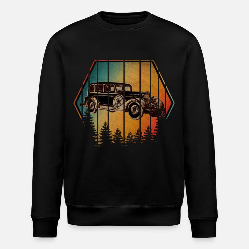 OLDTIMER - Stanley/Stella Unisex Bio-Sweatshirt ROLLER - Schwarz