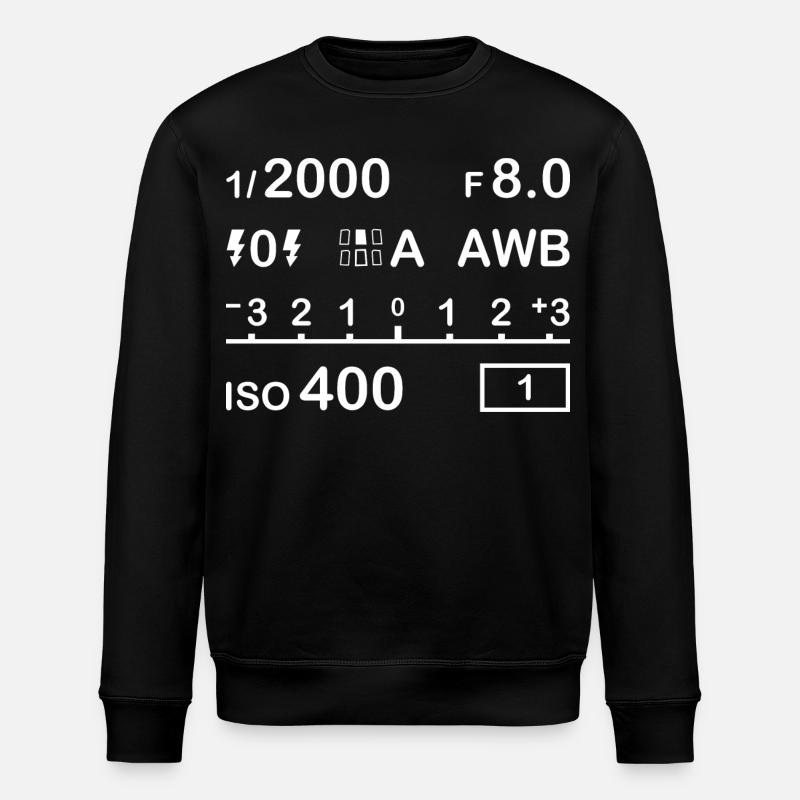 Digital Camera Settings - Stanley/Stella ROLLER Unisex Organic Sweatshirt - black