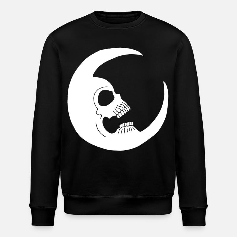 Mondschädel - Stanley/Stella Unisex Bio-Sweatshirt ROLLER - Schwarz