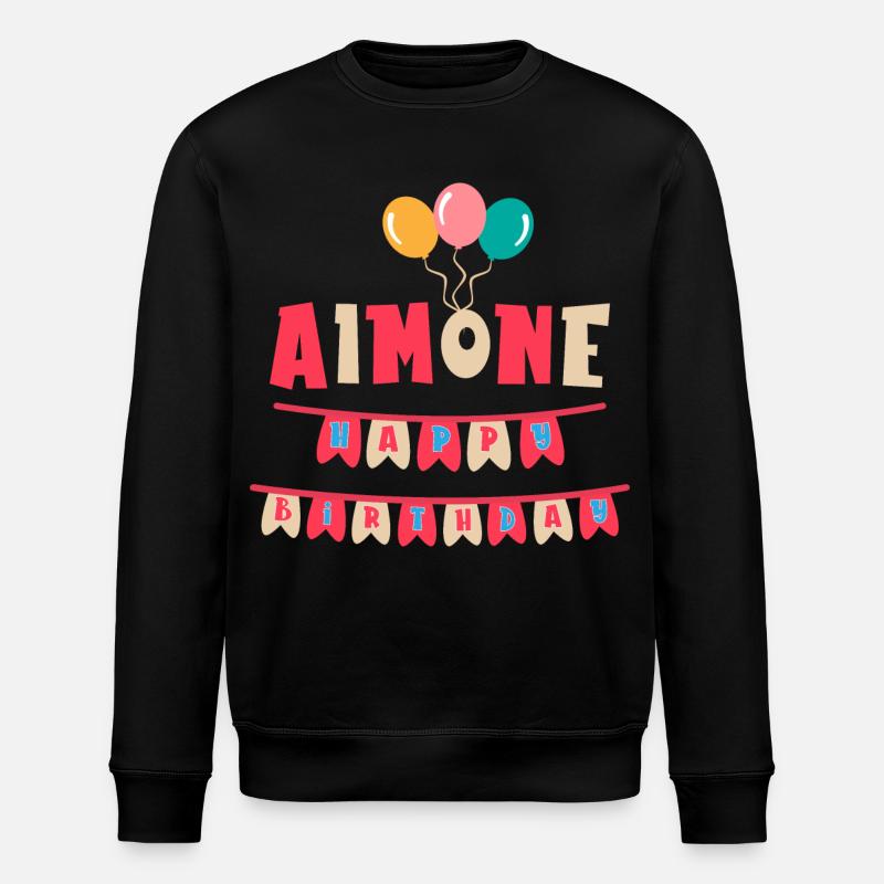 T-shirt Aimone joyeux anniversaire joyeux anniversaire - Sweat bio ROLLER Stanley/Stella Unisexe - noir