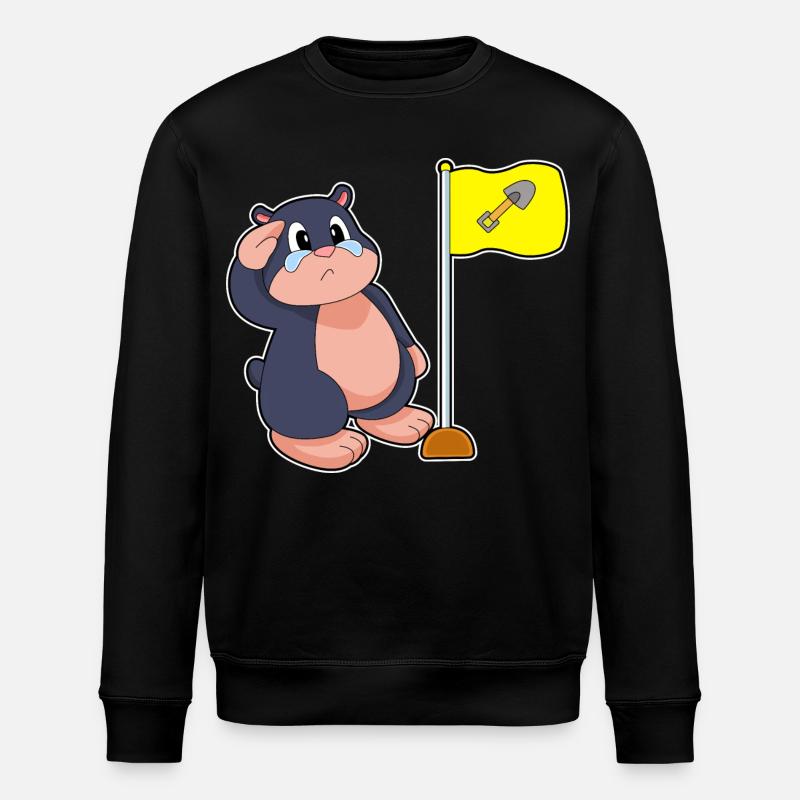 Mole flag - Stanley/Stella ROLLER Unisex Organic Sweatshirt - black