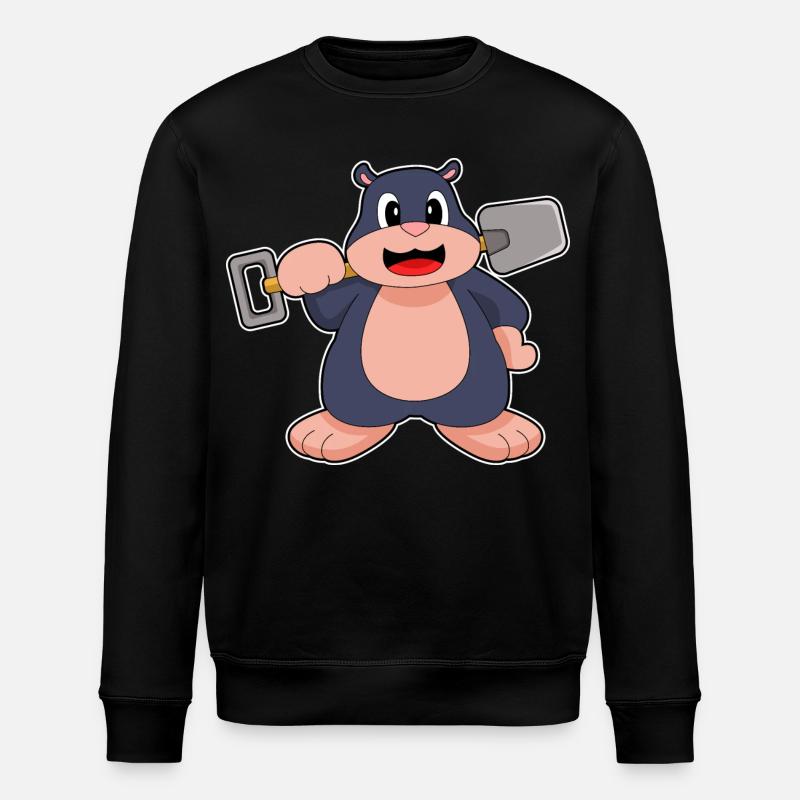 Pelle taupe - Sweat bio ROLLER Stanley/Stella Unisexe - noir