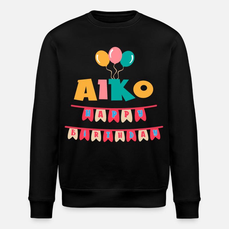 Aiko t-shirt joyeux anniversaire joyeux anniversaire - Sweat bio ROLLER Stanley/Stella Unisexe - noir