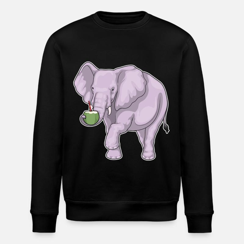 Éléphant Noix de - Sweat bio ROLLER Stanley/Stella Unisexe - noir