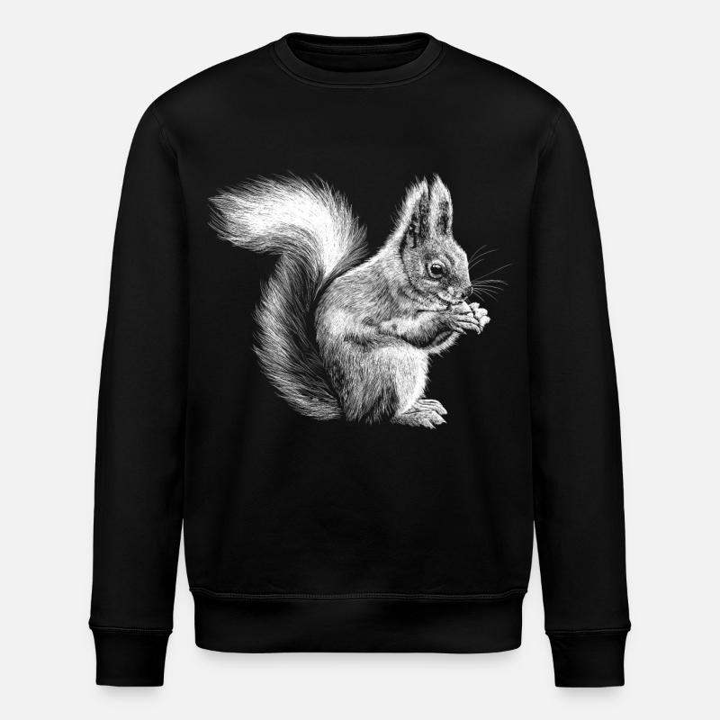 Écureuil - Sweat bio ROLLER Stanley/Stella Unisexe - noir