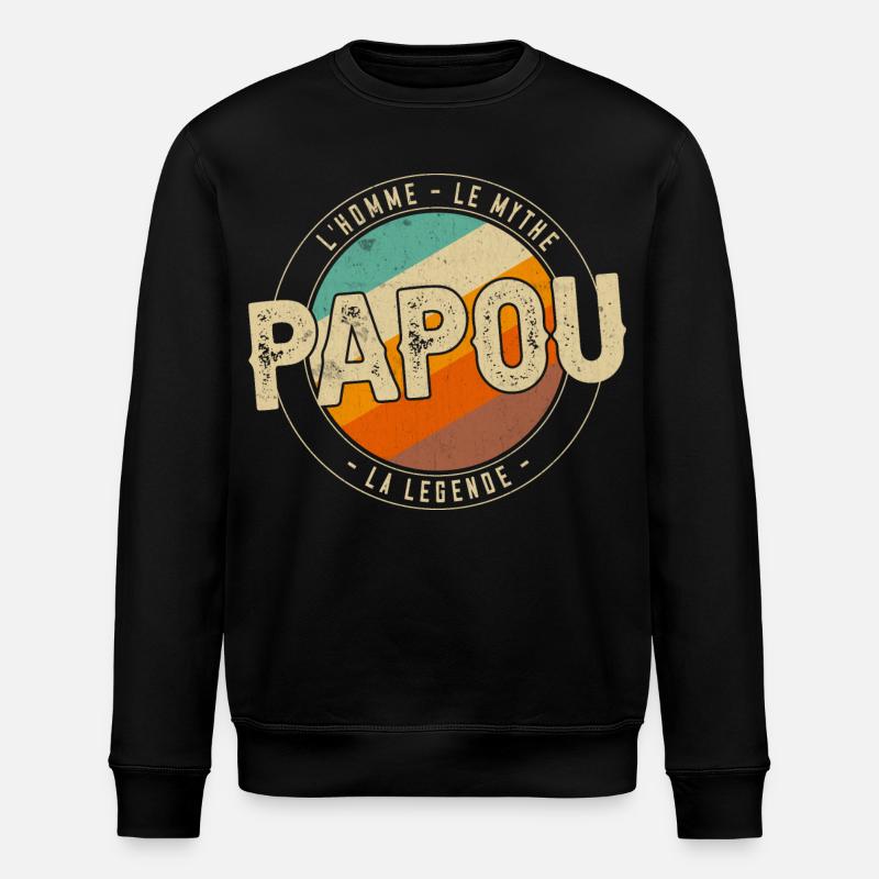 Papua die Legende - Stanley/Stella Unisex Bio-Sweatshirt ROLLER - Schwarz