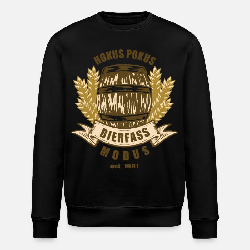 Bierfass Modus - Stanley/Stella Unisex Bio-Sweatshirt ROLLER - Schwarz