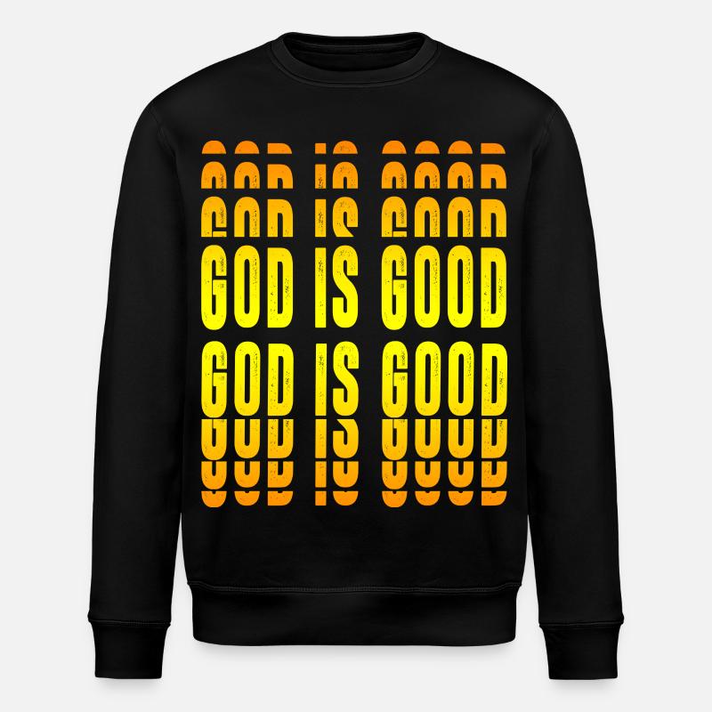 Dieu est bon - Sweat bio ROLLER Stanley/Stella Unisexe - noir