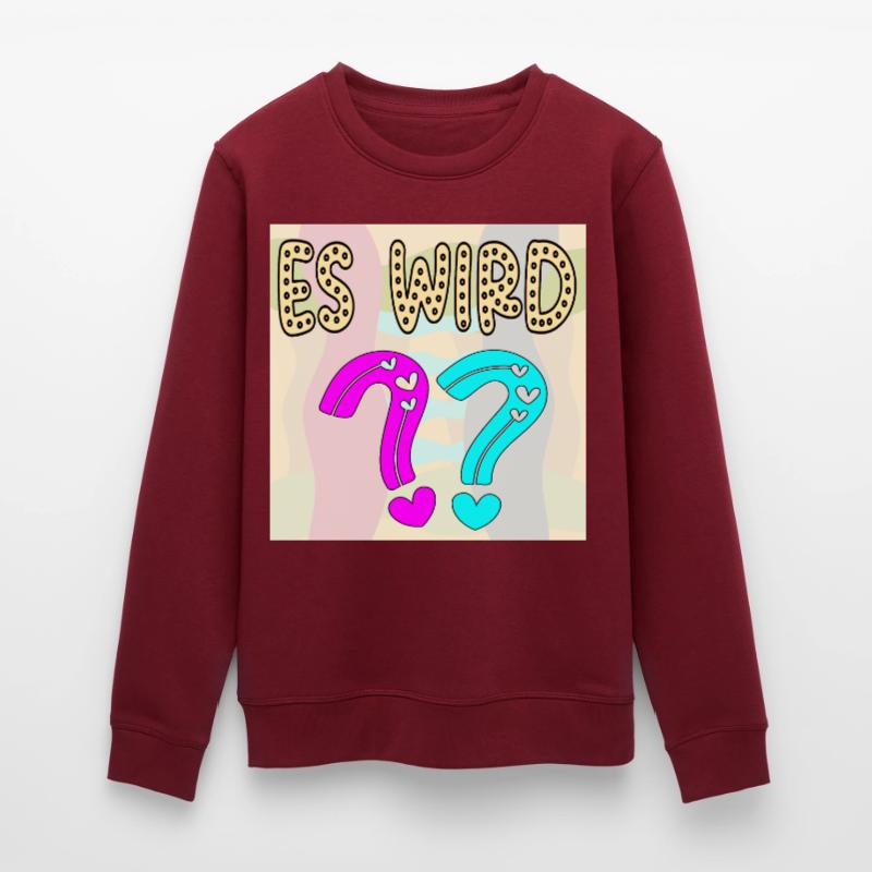 BABYSPRÜCHE - ES WIRD EIN MÄDCHEN ODER JUNGE FRAGE Stanley/Stella Unisex Bio-Sweatshirt ROLLER