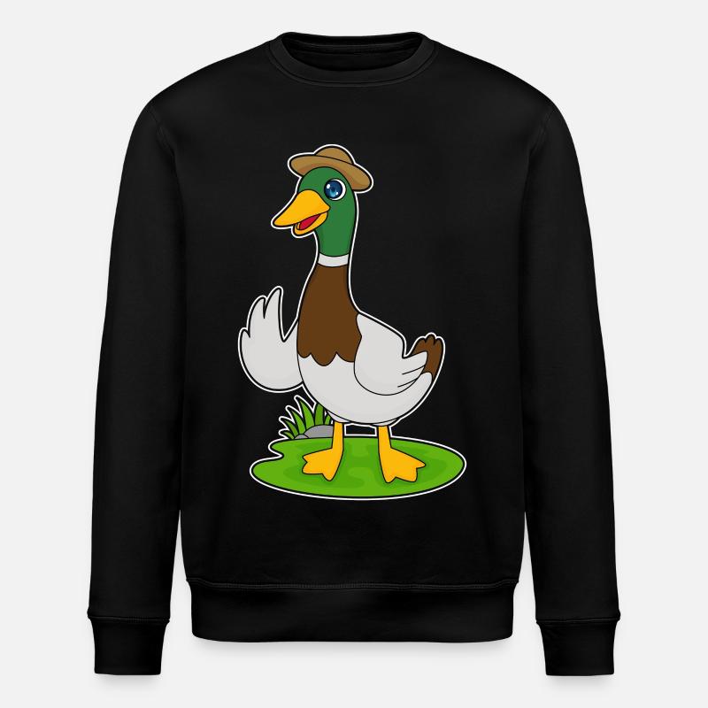 Ente Hut - Stanley/Stella Unisex Bio-Sweatshirt ROLLER - Schwarz