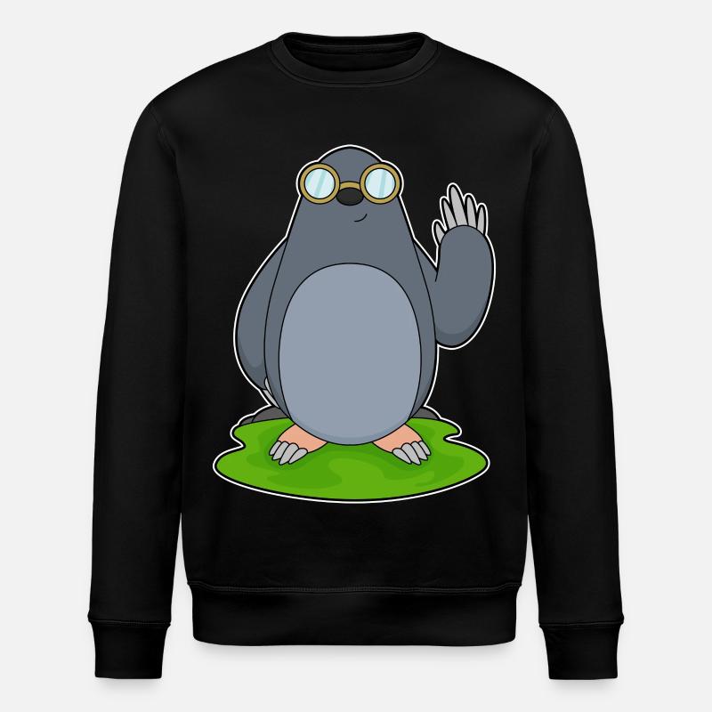 Mole glasses - Stanley/Stella ROLLER Unisex Organic Sweatshirt - black