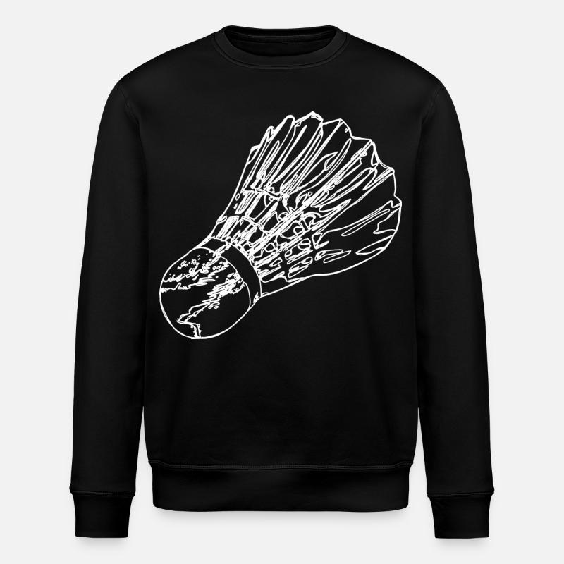 Croquis de badminton - Sweat bio ROLLER Stanley/Stella Unisexe - noir