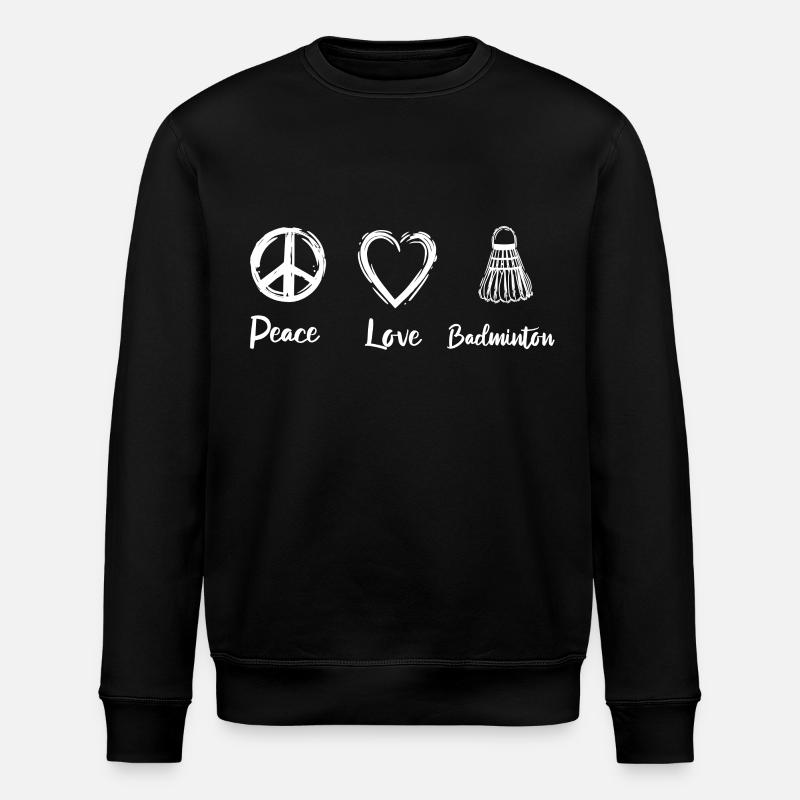 Badminton Liebe - Stanley/Stella Unisex Bio-Sweatshirt ROLLER - Schwarz