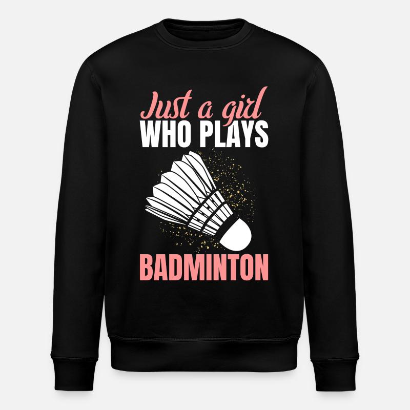 Badminton filles - Sweat bio ROLLER Stanley/Stella Unisexe - noir