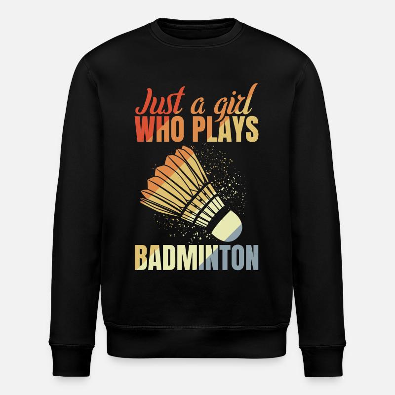 Badmintonspielerin - Stanley/Stella Unisex Bio-Sweatshirt ROLLER - Schwarz