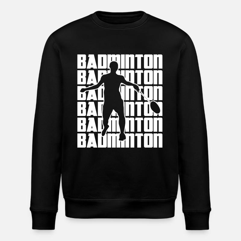 Joueur de badminton cool - Sweat bio ROLLER Stanley/Stella Unisexe - noir