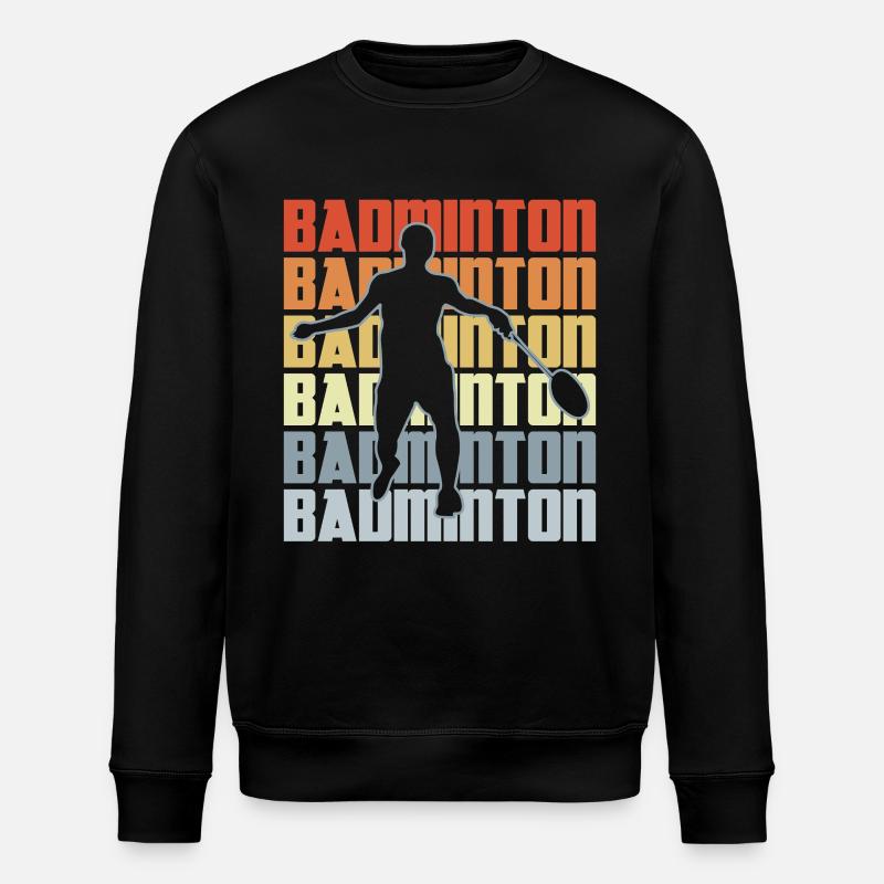 Joueurs de badminton - Sweat bio ROLLER Stanley/Stella Unisexe - noir
