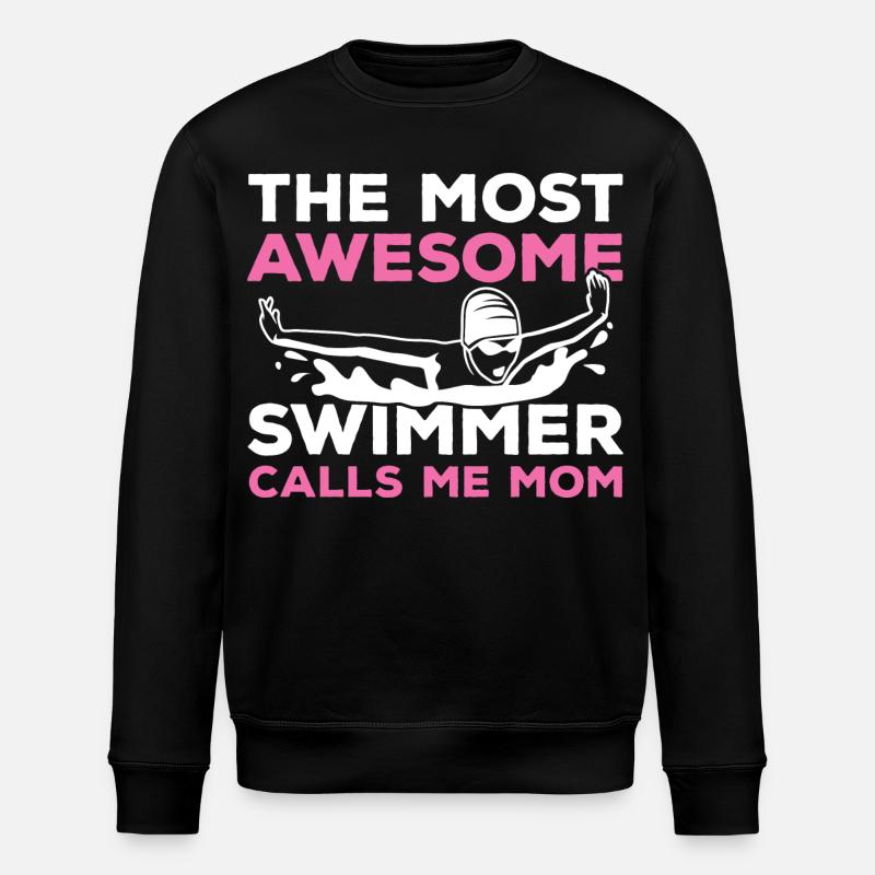 Schwimmer Mama - Stanley/Stella Unisex Bio-Sweatshirt ROLLER - Schwarz