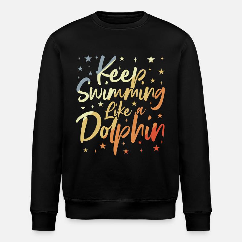 Schwimmer Witz - Stanley/Stella Unisex Bio-Sweatshirt ROLLER - Schwarz