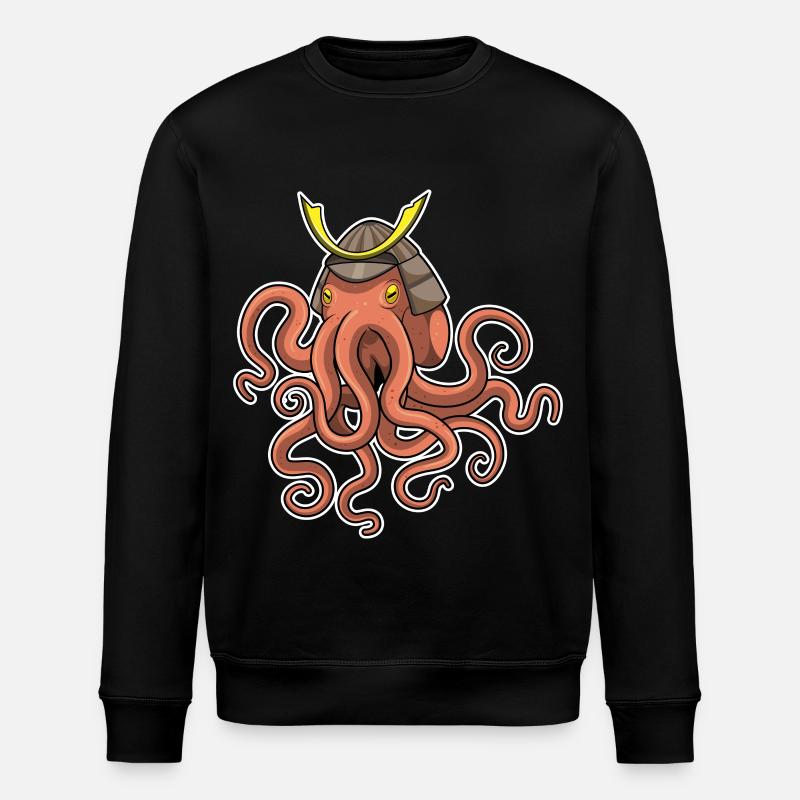 Krake Samurai Kampfsport - Stanley/Stella Unisex Bio-Sweatshirt ROLLER - Schwarz