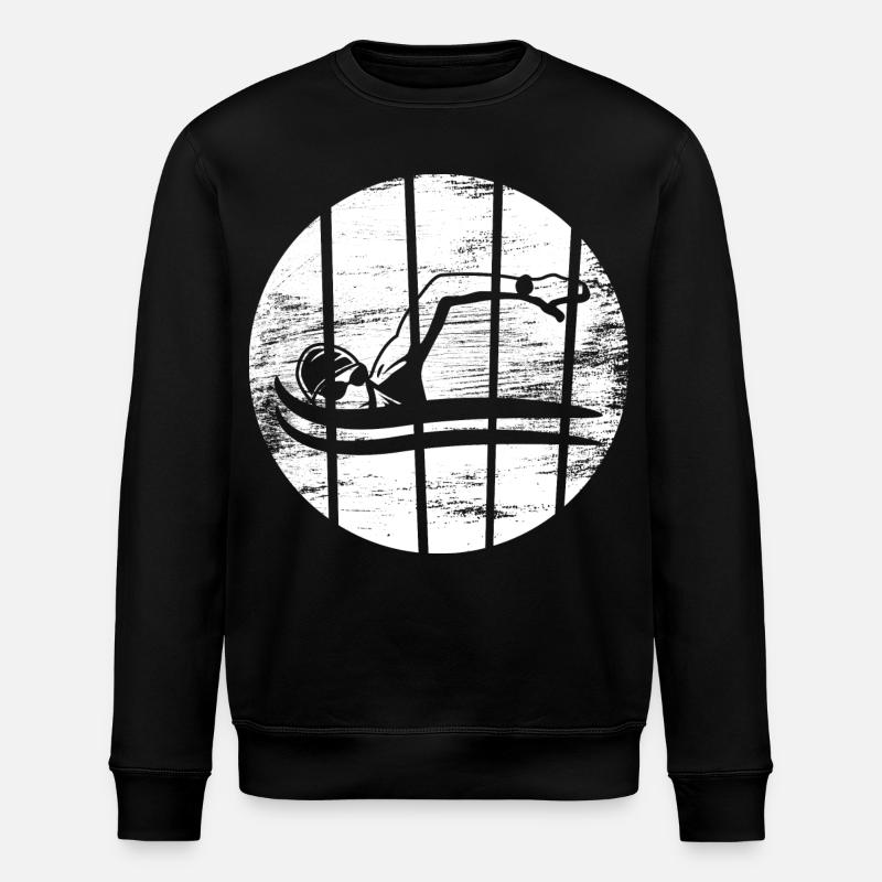 Float Drawing - Stanley/Stella ROLLER Unisex Organic Sweatshirt - black