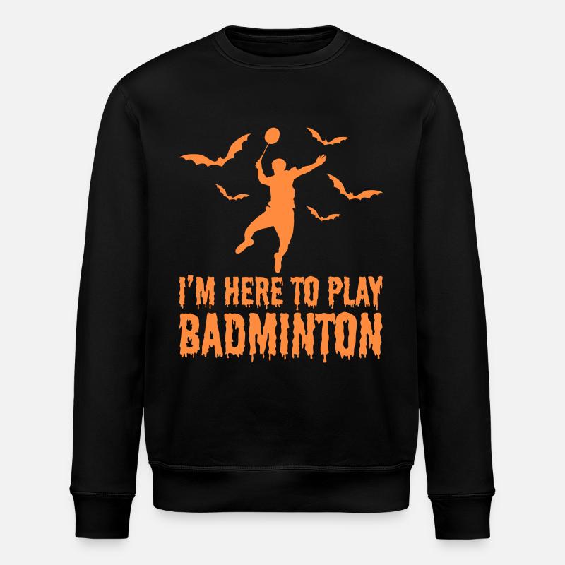 Badminton Halloween - Stanley/Stella Unisex Bio-Sweatshirt ROLLER - Schwarz
