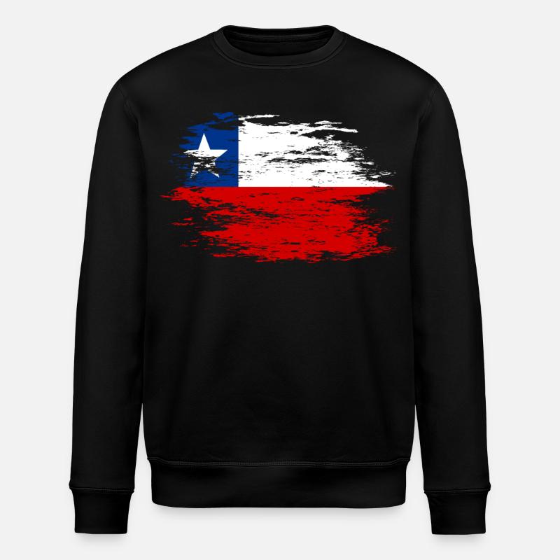 Chile Flagge used - Stanley/Stella Unisex Bio-Sweatshirt ROLLER - Schwarz